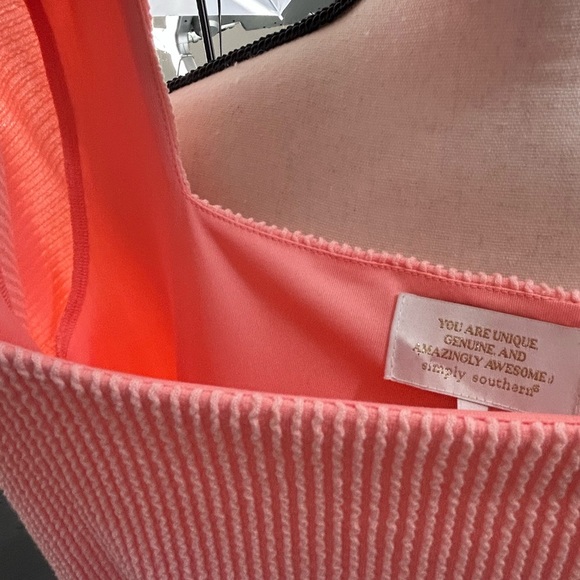 Simply Southern NWT Women’s Dress Size Medium Peach Color - Picture 9 of 11